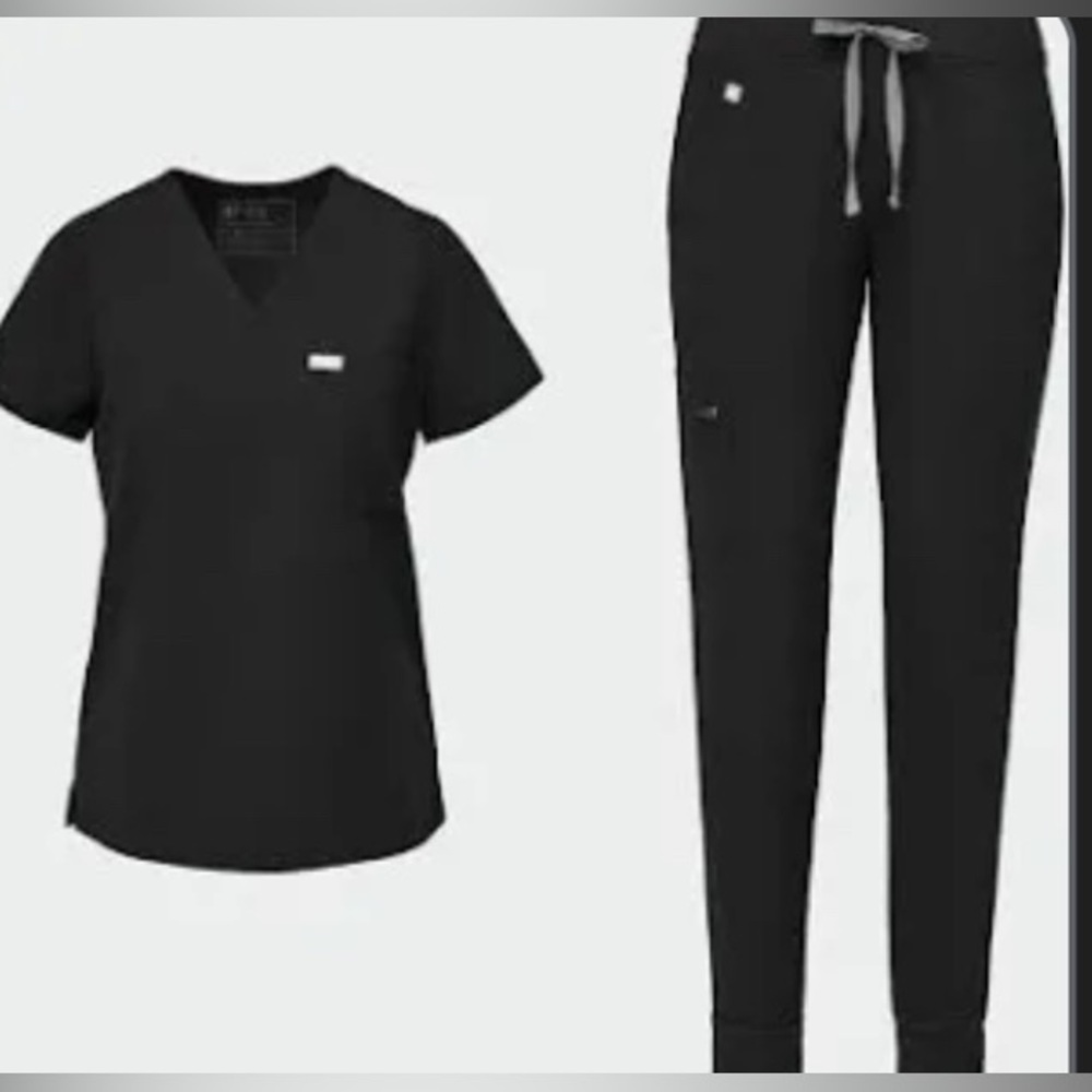 Figs black Zamora jogger scrub pant